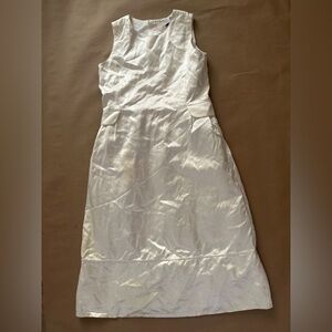 BROOKS BROTHERS Ivory Silk Sleeveless Dress $149 SIZE 12 (GIRL'S) Holiday Winter